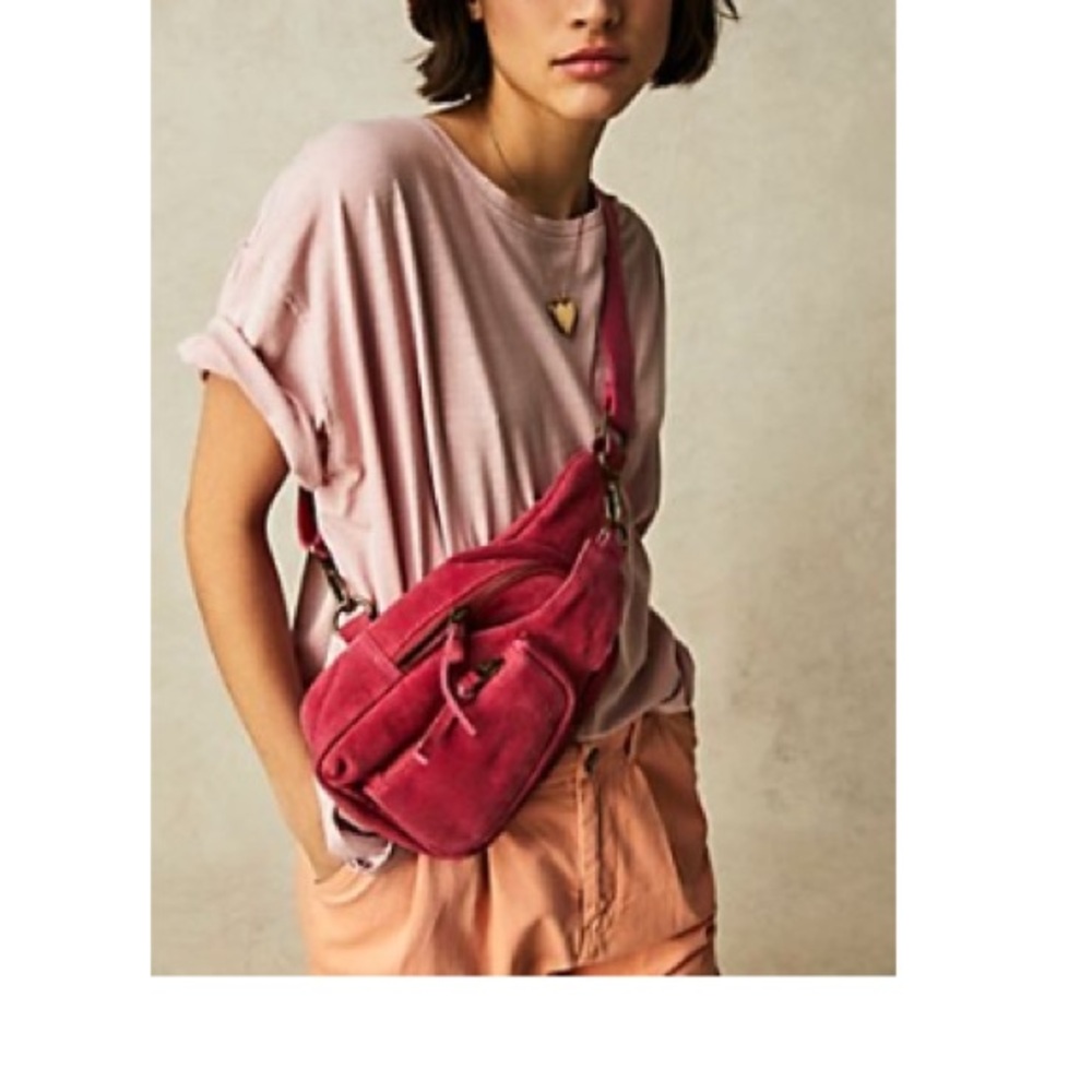 Free People Hudson Suede Sling Bag